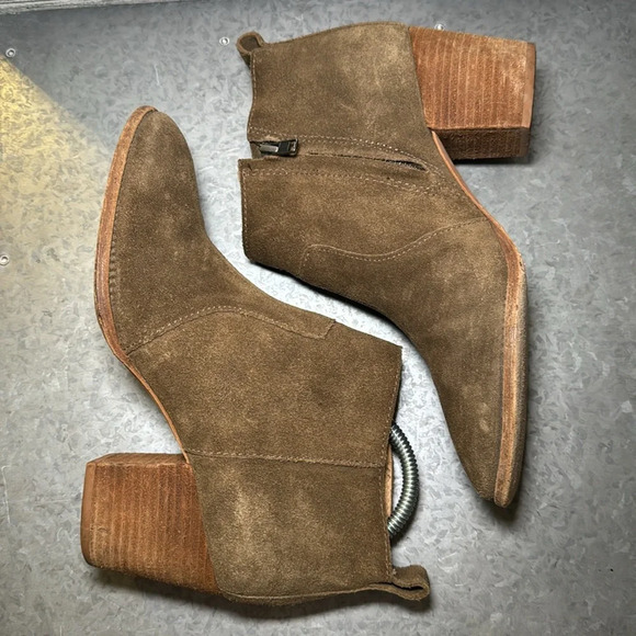 Madewell Boots Womens size 8 Brenner Suede Boho Heel Fall - Picture 5 of 10